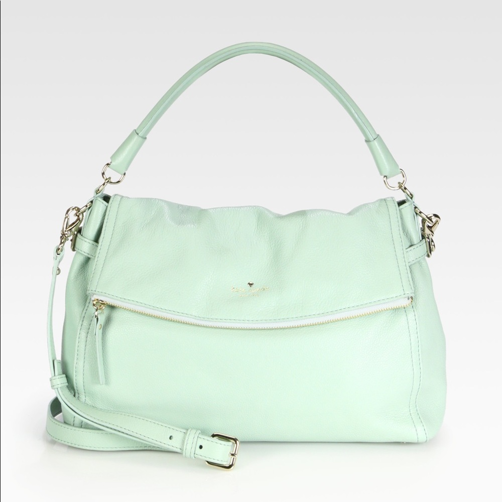 Kate Spade Minka Crossbody Foldover Bag in Mint